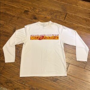 White Long Sleeve Tee with USC Graphic